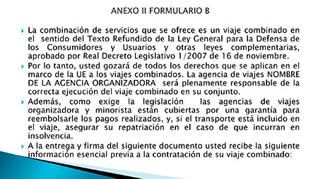 REAL DECRETO LEY DE VIAJES COMBINADOS Y SERVICIOS DE VIAJE VINCULADOS