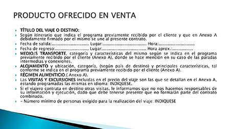 REAL DECRETO LEY DE VIAJES COMBINADOS Y SERVICIOS DE VIAJE VINCULADOS