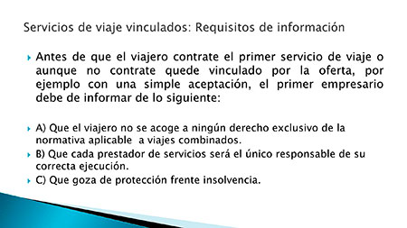 REAL DECRETO LEY DE VIAJES COMBINADOS Y SERVICIOS DE VIAJE VINCULADOS