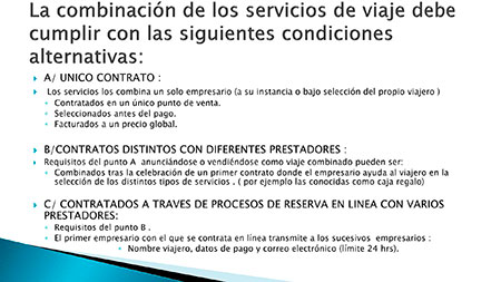 REAL DECRETO LEY DE VIAJES COMBINADOS Y SERVICIOS DE VIAJE VINCULADOS