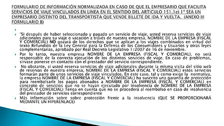 REAL DECRETO LEY DE VIAJES COMBINADOS Y SERVICIOS DE VIAJE VINCULADOS